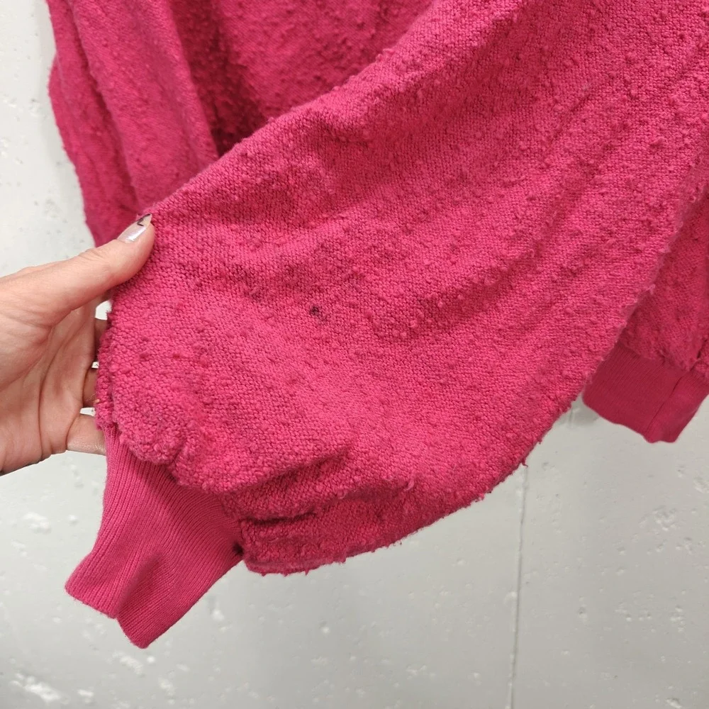 Free People Found My Friend‎ Pullover Sweater Hot Pink Womens Medium